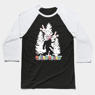 Easter Bunny Bigfoot Baseball T-Shirt